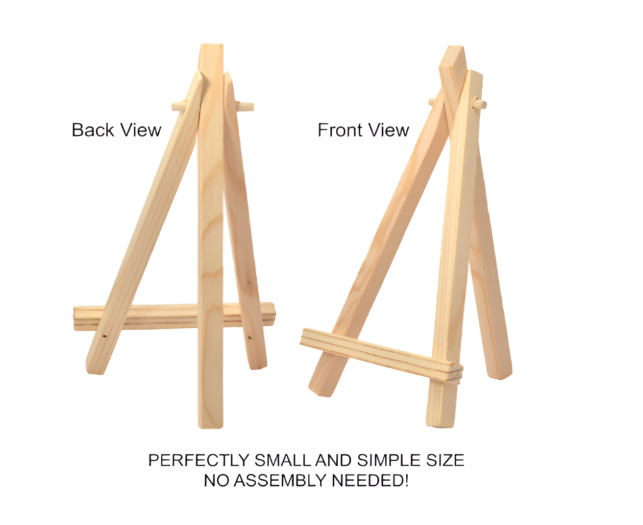 4 Inch Wooden Stand – Rainbow Art & Craft