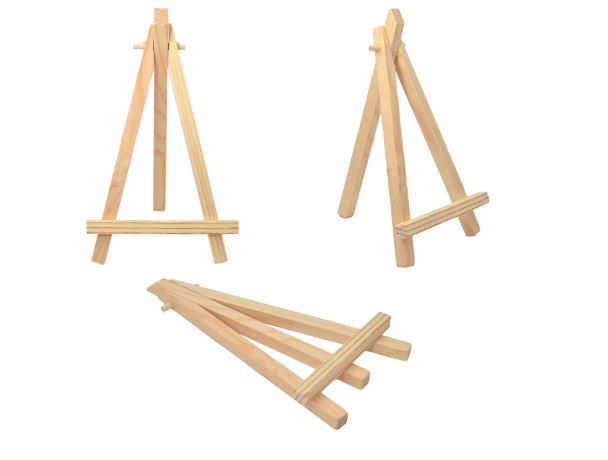 4 Inch Wooden Stand – Rainbow Art & Craft