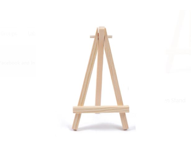 4 Inch Wooden Stand – Rainbow Art & Craft