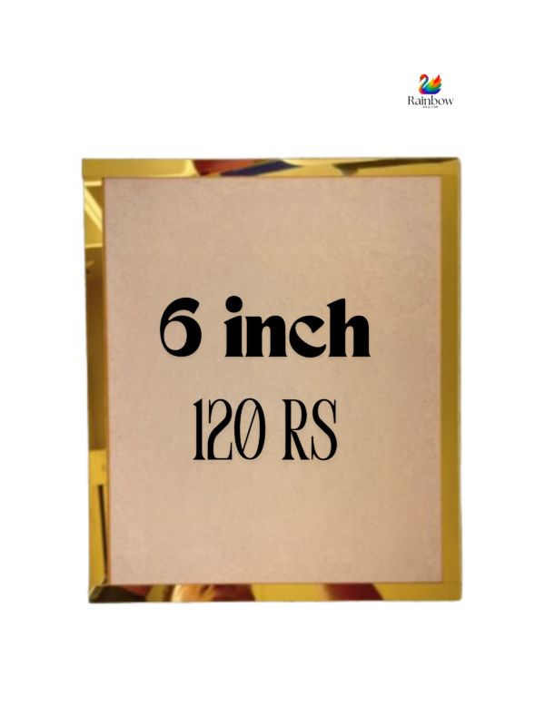 6 Inch Square MDF With Acrylic