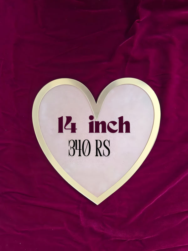 14 Inch Heart MDF With Acrylic