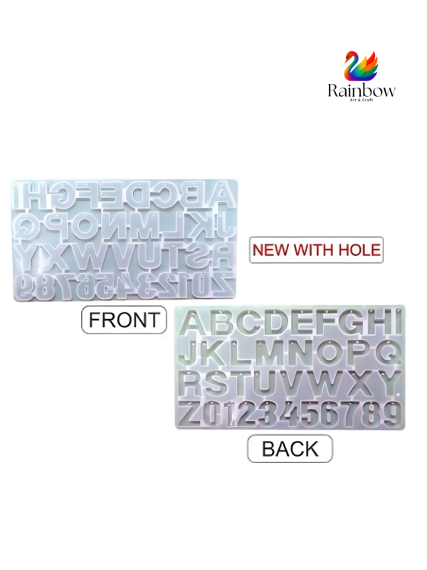 Abcd With Hole Mould 34x19 Cm 8 mm Depth(Back)