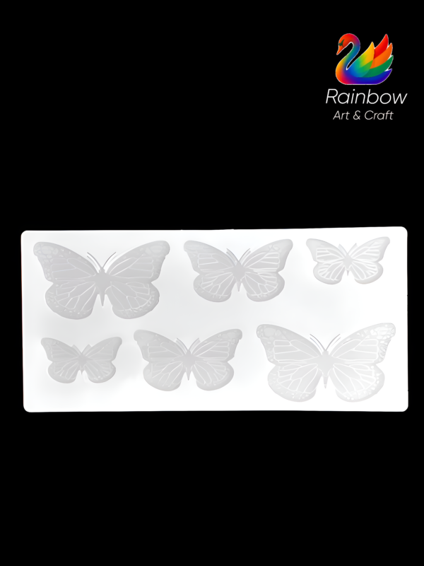 6 Cavity 3D Butterfly Mould