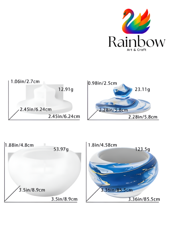 Round Teapot & Storage Box Mould