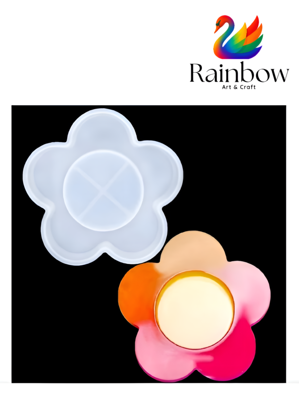 Flower  tea light holder silicone moulds