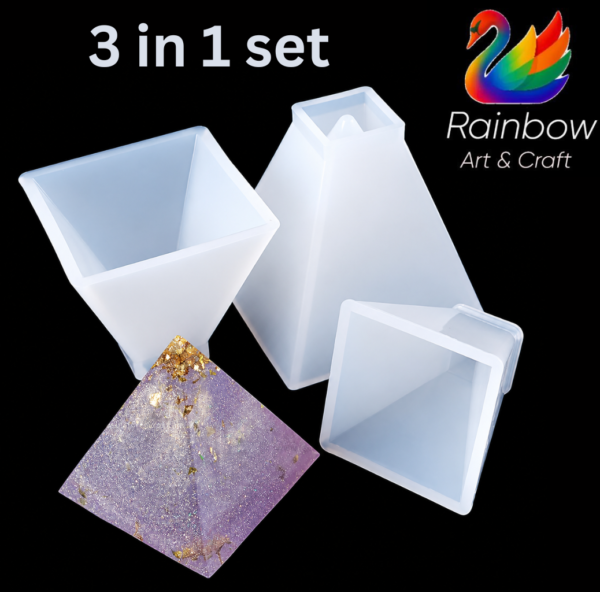 3 In 1 pyramid Mould   ( Set 3) 2inch,2.5inch,3inch