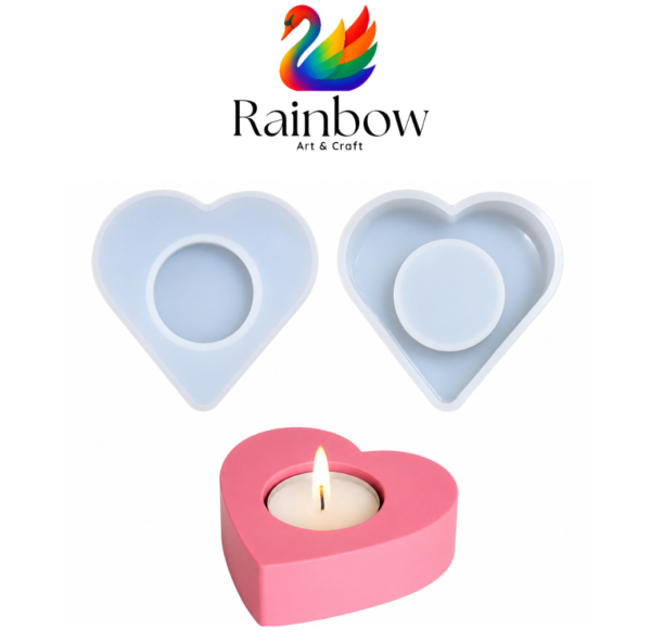 Heart Shape T light Candle Mould