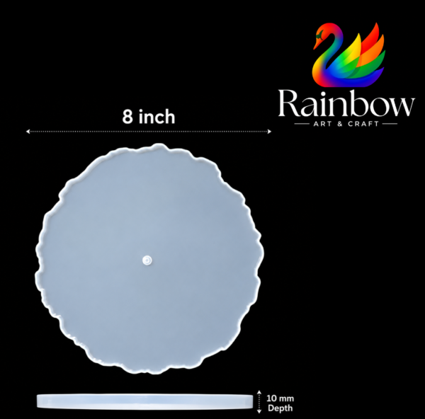 8 inch clock silicone moulds 10 mm depth