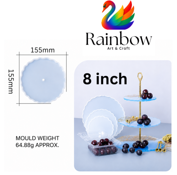 8 inch clock silicone moulds 10 mm depth