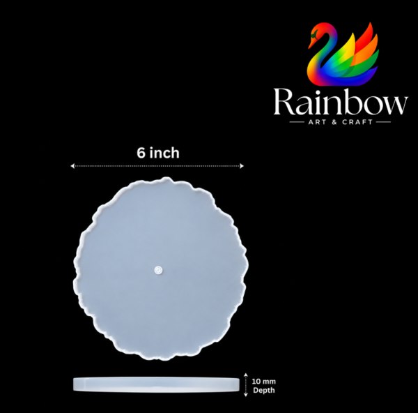6 inch clock silicone moulds 10 mm depth