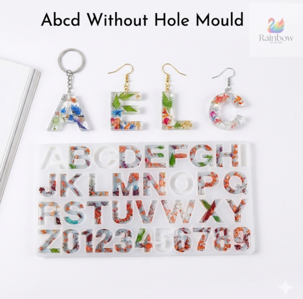 Abcd Without Hole Mould 34x19 Cm 8 mm Depth