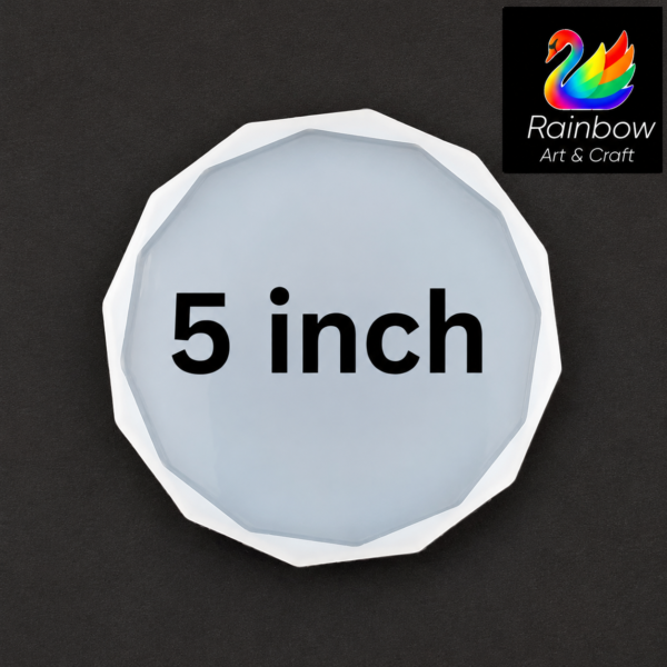 Diamond round coaster 5inch