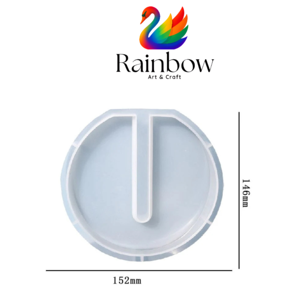 5 INCH  40 MM DEPTH ROUND PLANTER  MOULD WITH TUBE