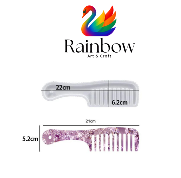 8 INCH  22x5.2 CM PLAIN COMB MOULD 6 MM DEPTH