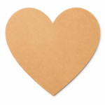 Heart MDF Craft boards with displayed suitable for painting, resin art, laser cutting, and DIY projects.