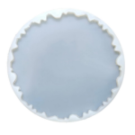 12 inch Round Agate Silicone Mould Resin Mould, with Edge, Circle Plate Epoxy Resin Casting Mould Agate.