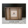 16 x 24 inch with 15 Mm Wall Thickness, 3-Partition Premium Teakwood Crafted from high-quality teakwood with acrylic Base.