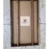 16 x 24 inch with 15 Mm Wall Thickness, 3-Partition Premium Teakwood Crafted from high-quality teakwood with acrylic Base.