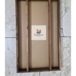 16 x 24 inch with 15 Mm Wall Thickness, 3-Partition Premium Teakwood Crafted from high-quality teakwood with acrylic Base.