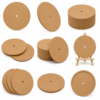 Round MDF with Center Hole Craft boards with displayed suitable for painting, resin art and DIY projects.