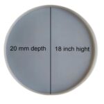 Flexible, durable, perfect size & design with Premium Quality , Hassle-free cleanup for maximum efficiency, Ensures consistent, flawless casts for art resin. Elevate your resin art work to new heights with this versatile 18 Inch Round 20 mm Thick Mould.