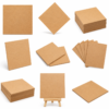 Square Craft boards with displayed suitable for painting, resin art, laser cutting, and DIY projects.